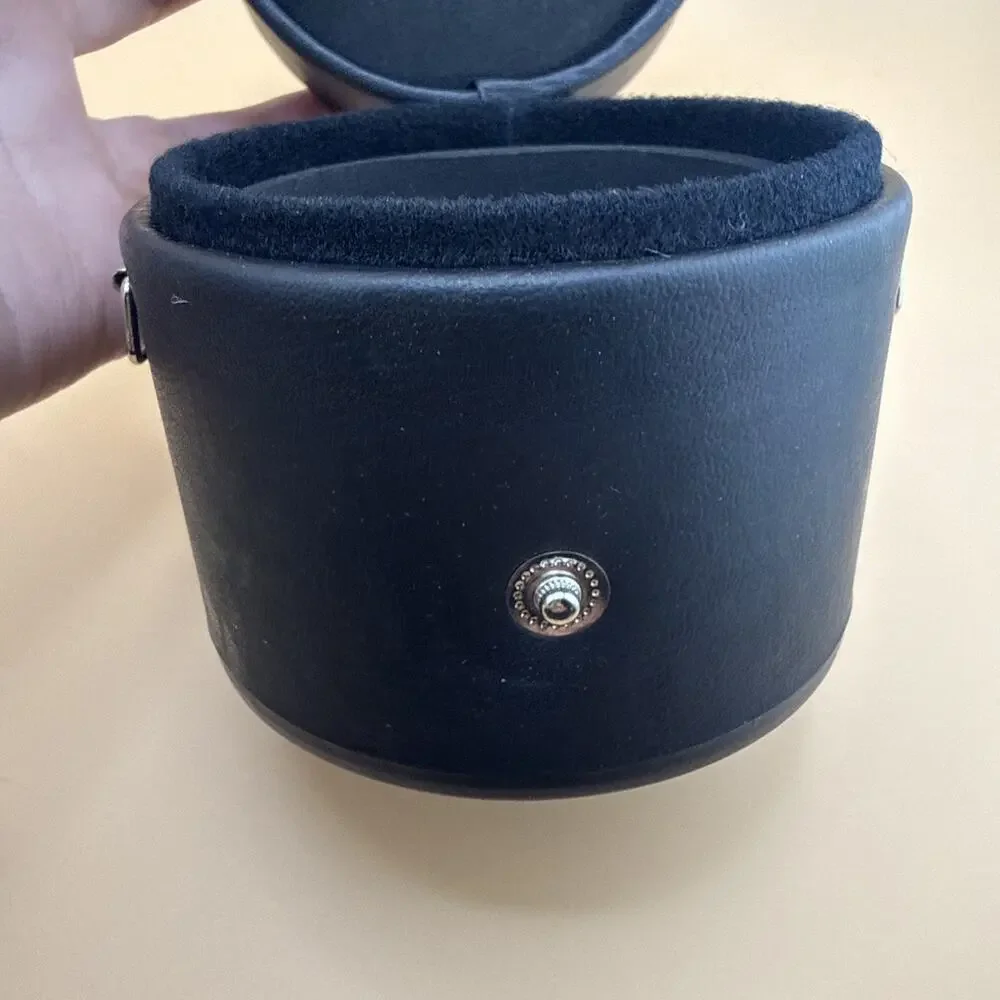 Vintage 35mm Lens Cases , felt lined, Snap, nice 4” Tall 3.75”wide